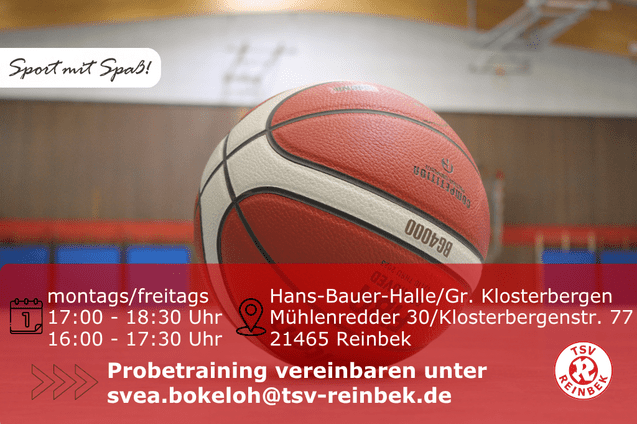 Basketball liegt in der Uwe-Plog-Halle. Bild enth&auml;lt Orts- und Datumsangabe