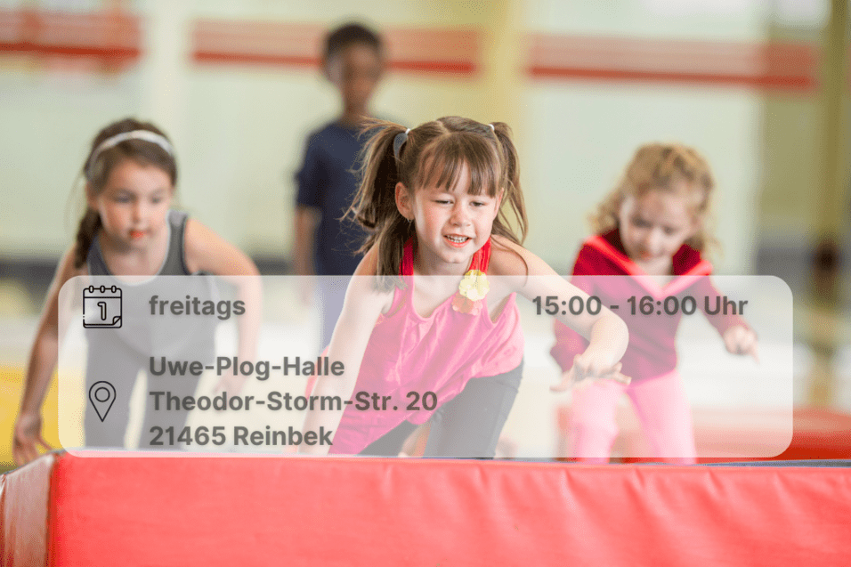 Spiel dich fit Kinder Klettern über Turnmatte