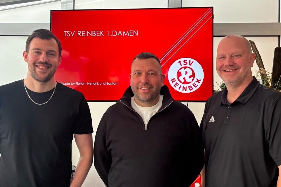 v.r. Florian Kestenus, Bastian Kurz und Hendrik Alfes. Neues Trainerteam der 1. Frauen v.r. Florian Kestenus, Bastian Kurz und Hendrik Alfes. Neues Trainerteam der 1. Frauen