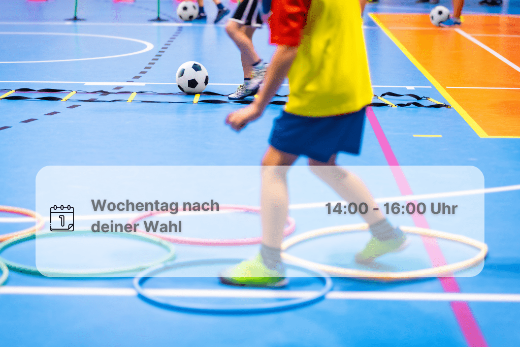 ÜL Schulkooperation gesucht Kinder treiben Sport in einer Sporthalle