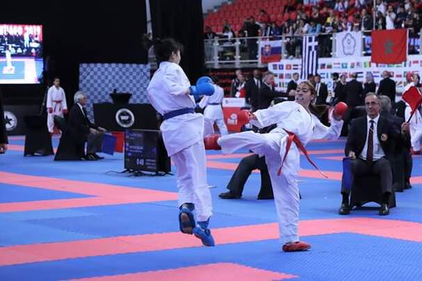Karate Weltmeisterschaft in Chile 2019 Arlette Haacke kämpft bei der Weltmeisterschaft in Chile 2019
