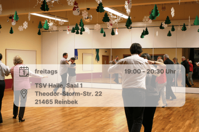 Tanzpaare &uuml;ben Schrittfolge ein