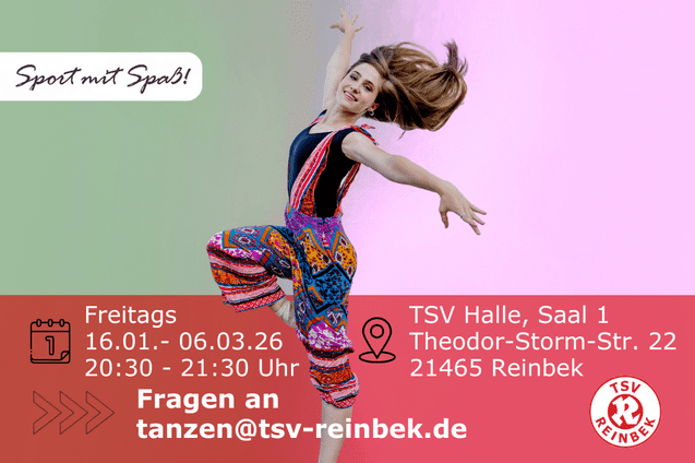 Frau in t&auml;nzerischer Pose. Inkl. Orts- und Zeitangabe