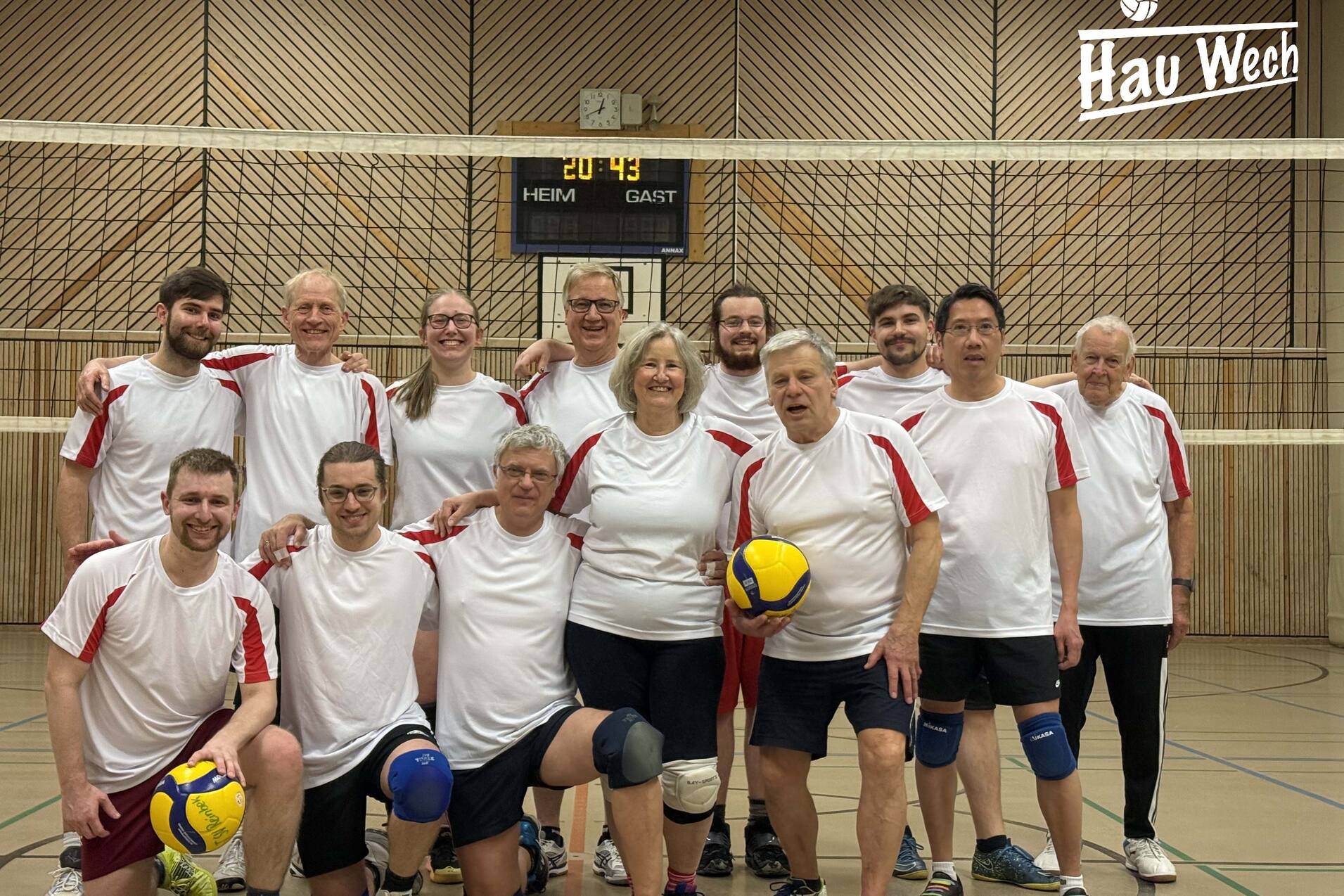 Gruppenfoto Hau Wech! Gruppenfoto der Volleyballmannschaft "Hau Wech"!
