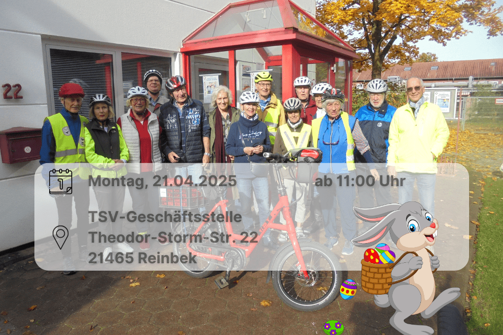 Radgruppe Foto Radgruppe vor der Geschäftsstelle. Inklusive Orts- und Datumsangabe