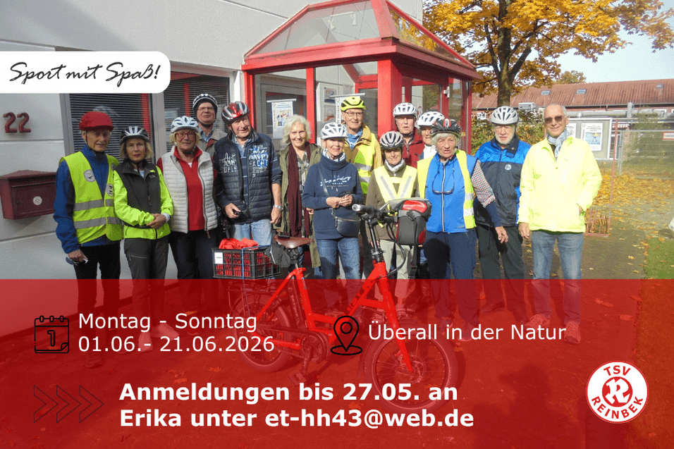 Radgruppe vor der Geschäftsstelle Radgruppe vor der Geschäftsstelle. Inklusive Orts- und Datumsangabe
