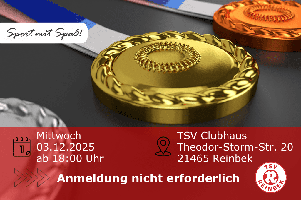 3 Medaillen liegen auf schwarzem Untergrung. Bild enthält Orts- und Datumsangabe