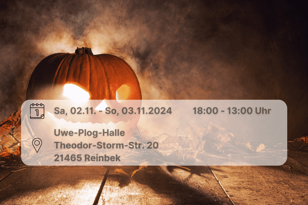 Halloween Magic Night Kürbis im Nebel mit Datumsangabe.