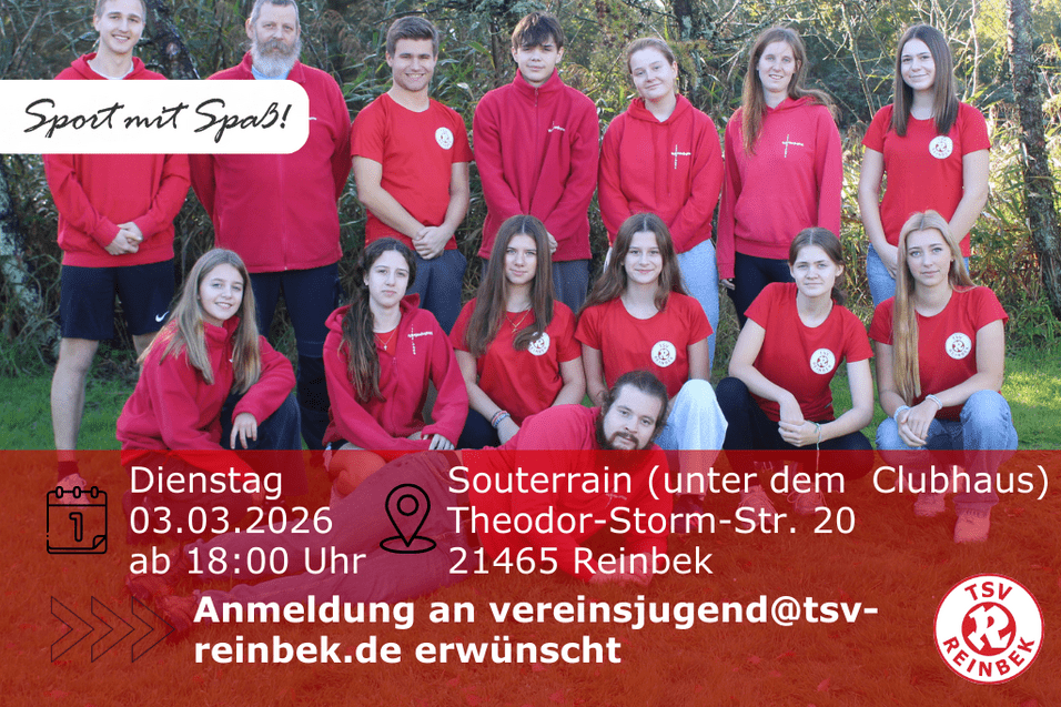 Gruppenfoto der Vereinsjugendmitglieder im Garten