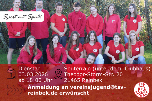 Gruppenfoto der Vereinsjugendmitglieder im Garten